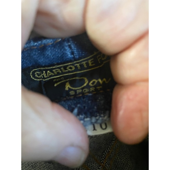 Vintage‎ 70s-80s Charlotte Ford for Don Sport Dark Wash Tall Jeans 100% Cotton - Picture 7 of 8